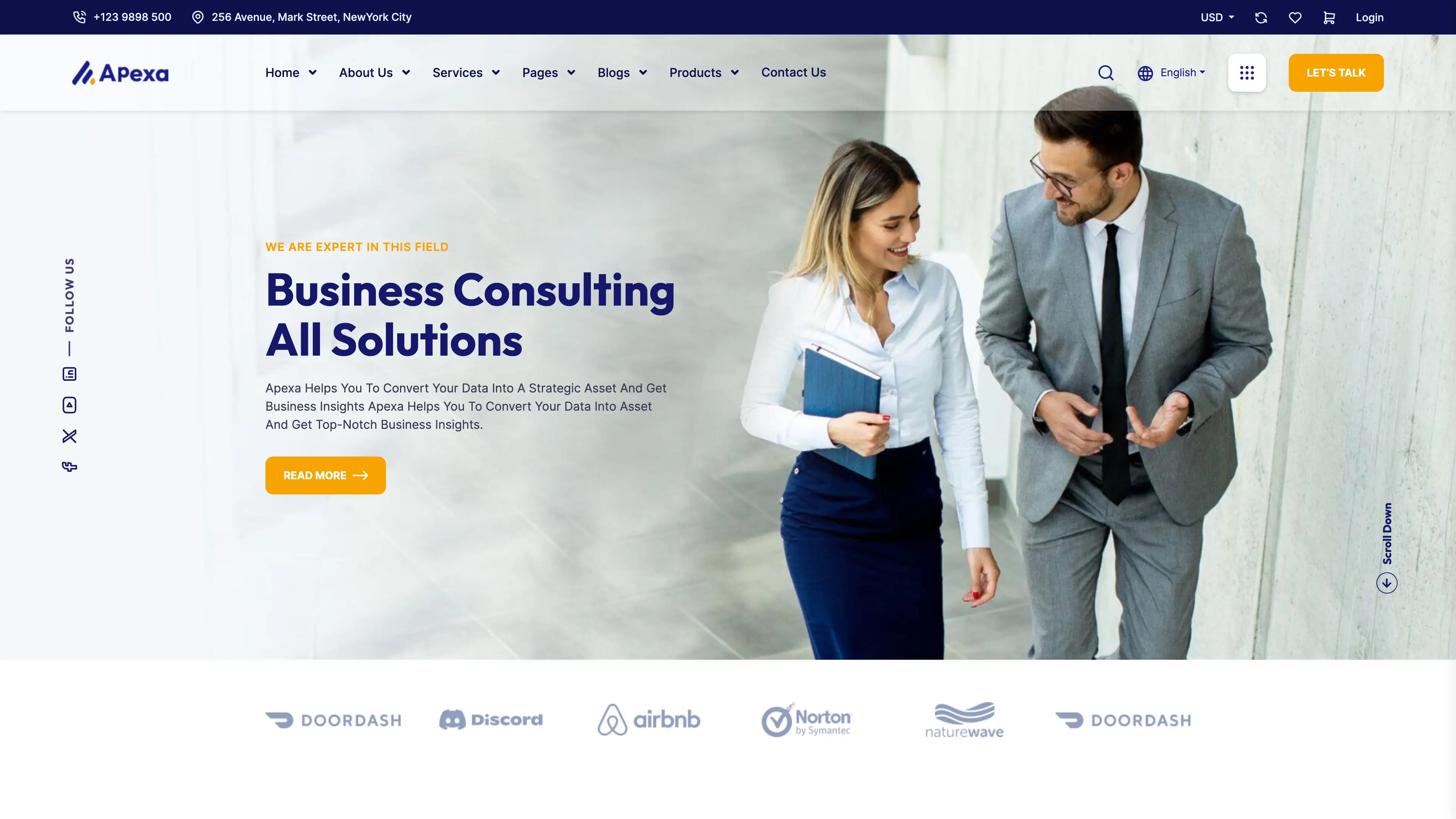Apexa - Multi-Purpose Business Consulting Laravel Script